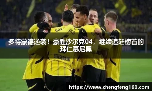 多特蒙德逆袭！豪胜沙尔克04，继续追赶榜首的拜仁慕尼黑